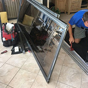sliding glass door frame repair Spring Valley Lake